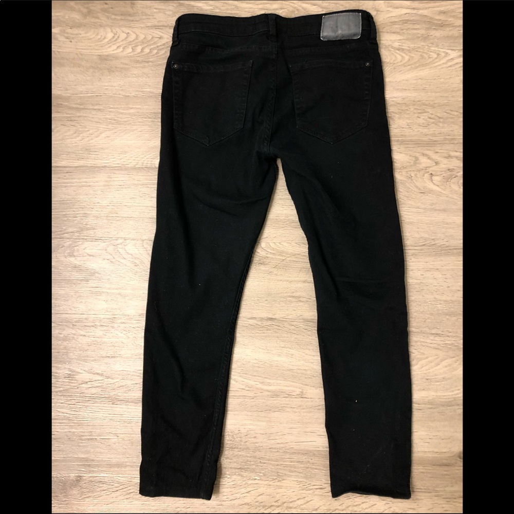 Mango Black Mid rise jean